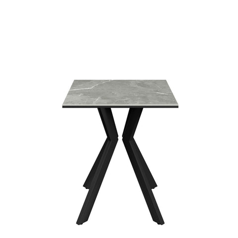 Athens Grey Matte Ceramic Side Table - Pendle Village Furniture