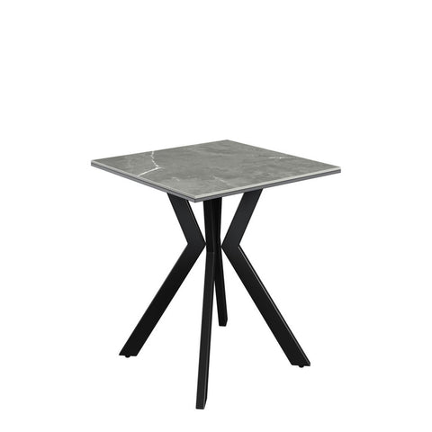 Athens Grey Matte Ceramic Side Table - Pendle Village Furniture