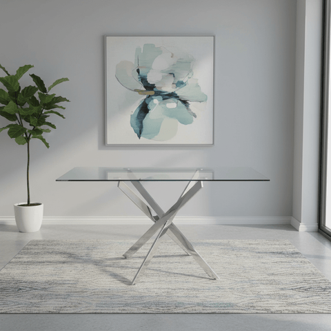 Ace Rectangle Glass Dining Table