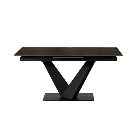 Adam Black Sintered Stone Extending Dining Table