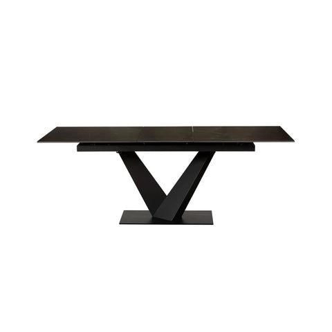 Adam Black Sintered Stone Extending Dining Table