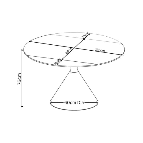 Alessio Gloss Grey Ceramic Round Swivel Extending Dining Table with Tripoli Chairs - Pendle Village Furniture
