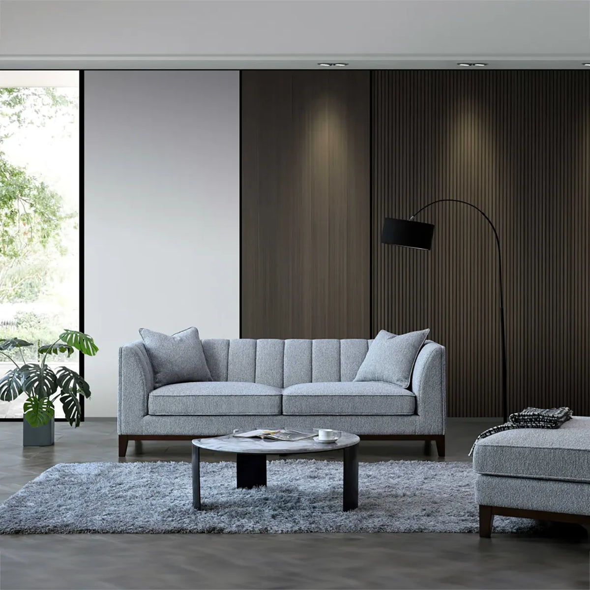 Cooper 3 Seater Sofa in Dolphin Boucle - Pendle Village Furniture