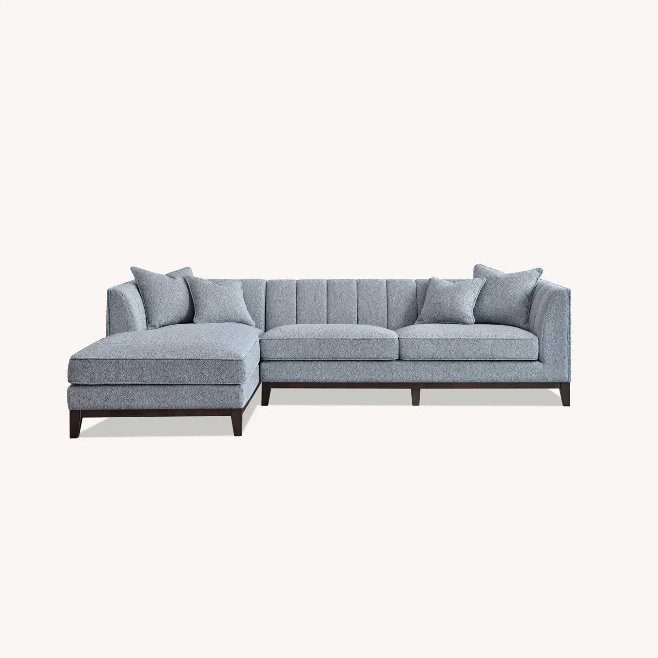 Cooper Left Hand Corner Sofa in Dolphin Boucle - Pendle Village Furniture