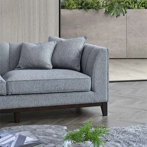 Cooper Left Hand Corner Sofa in Dolphin Boucle - Pendle Village Furniture