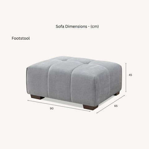 Leonard Left Hand Corner Boucle Sofa in Cloudy Grey - Pendle Village Furniture