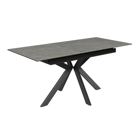 Amari Matt Grey Ext Dining Table with Corner Bench Set - Pendle Village Furniture