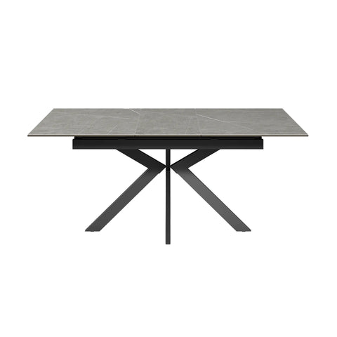 Amari Matt Grey Ext Dining Table with Corner Bench Set - Pendle Village Furniture