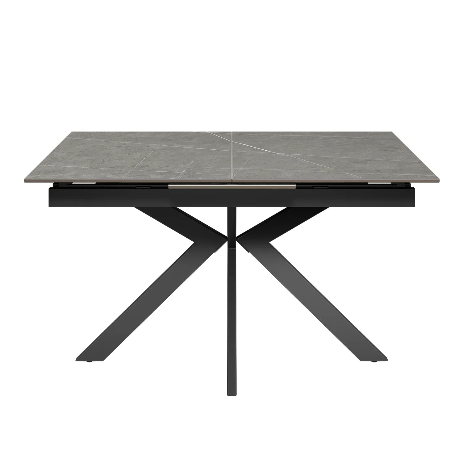 Amari Matt Grey Ext Dining Table with Corner Bench Set - Pendle Village Furniture