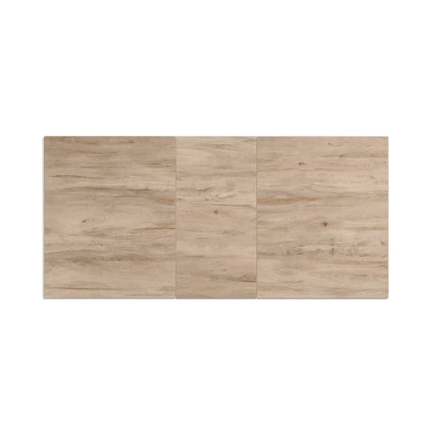 Amari Oak Effect Ceramic Extending Dining Table with Corner Bench Set - Pendle Village Furniture