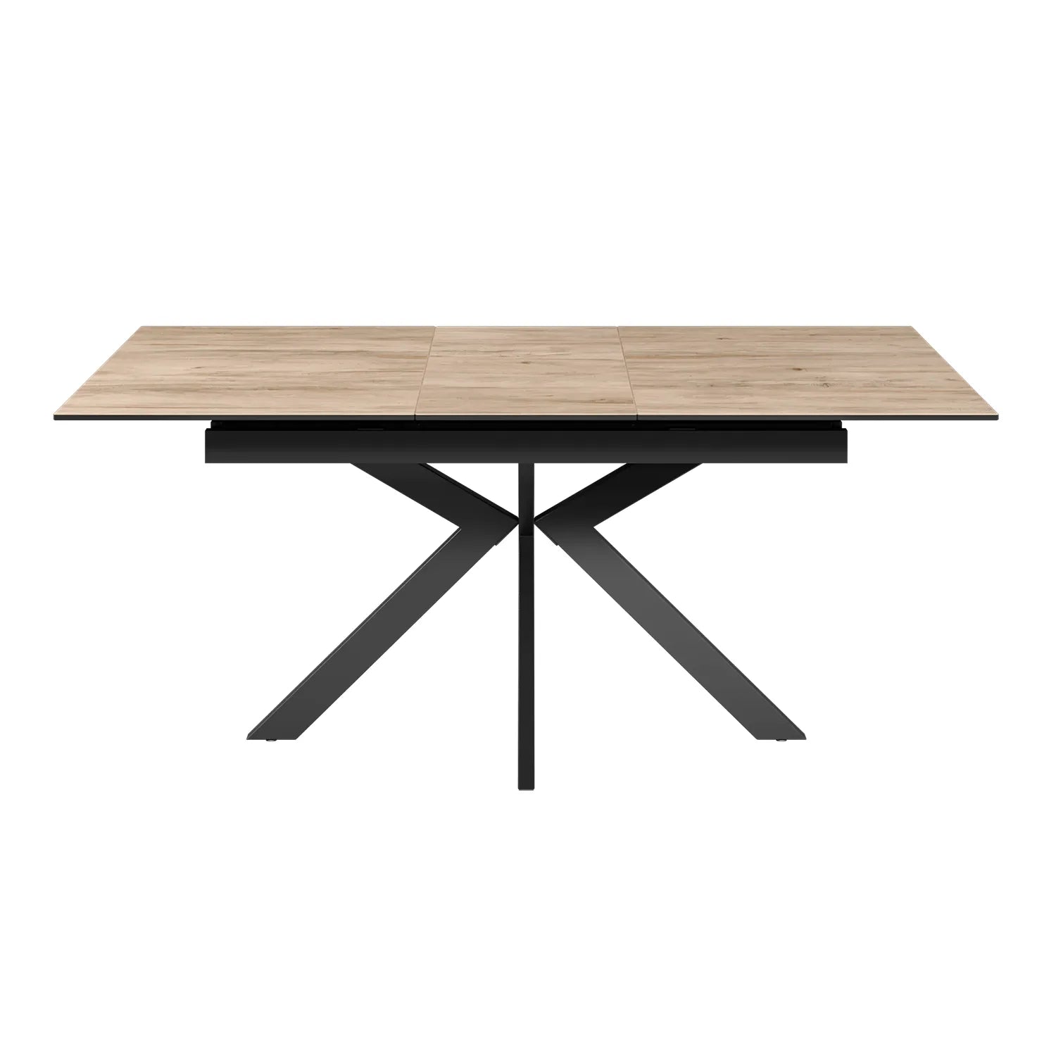 Amari Oak Effect Ceramic Extending Dining Table with Corner Bench Set - Pendle Village Furniture