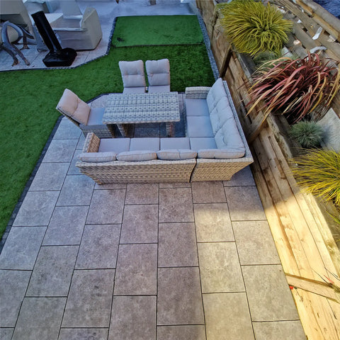 Signature Weave Amy Outdoor Large Wicker Corner Dining Set - Pendle Village Furniture