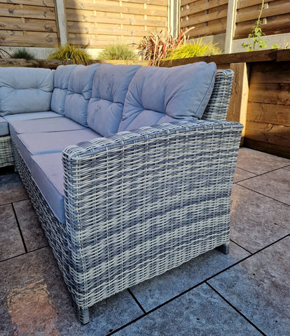 Signature Weave Amy Outdoor Large Wicker Corner Dining Set - Pendle Village Furniture