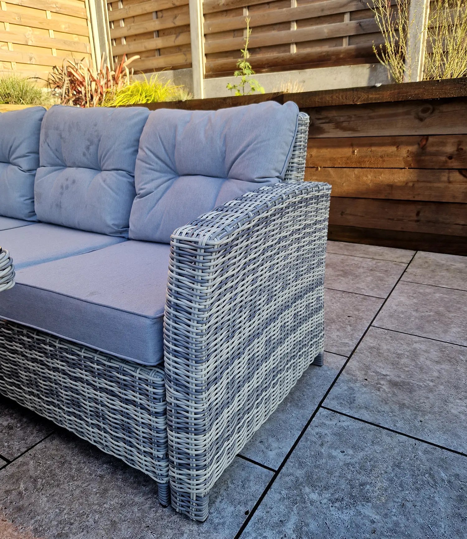 Signature Weave Amy Outdoor Large Wicker Corner Dining Set - Pendle Village Furniture