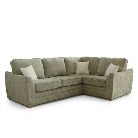 Andover Leo large arm chaise sofa with teardrop arms and modern design.