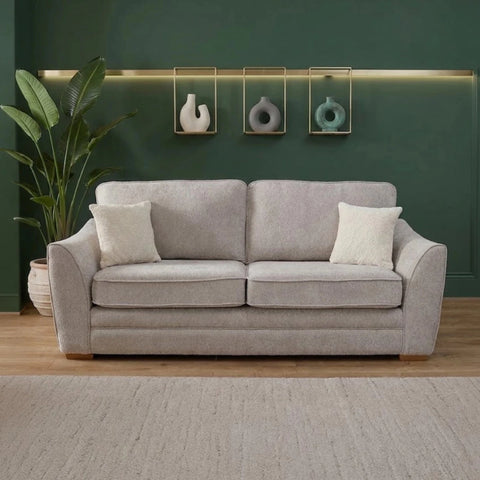 Andover Leo 2 seater sofa with curved arms and modern design.