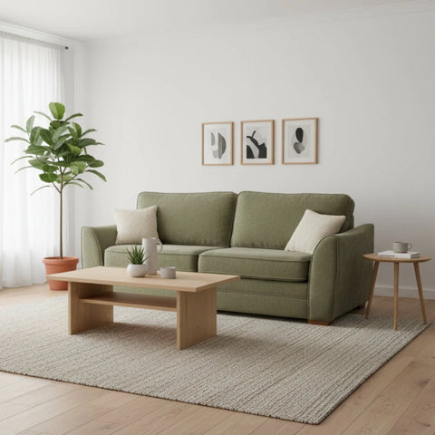 Modern 2 seater sofa with supportive seating and clean lines.