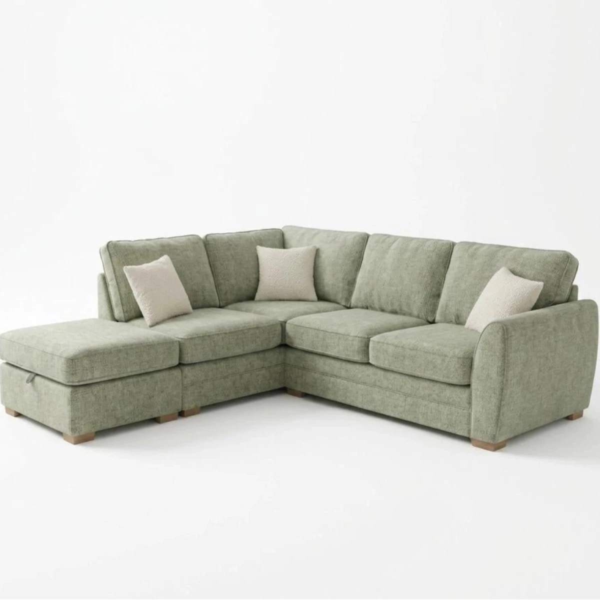 Andover Leo armless chaise unit with modern modular design.