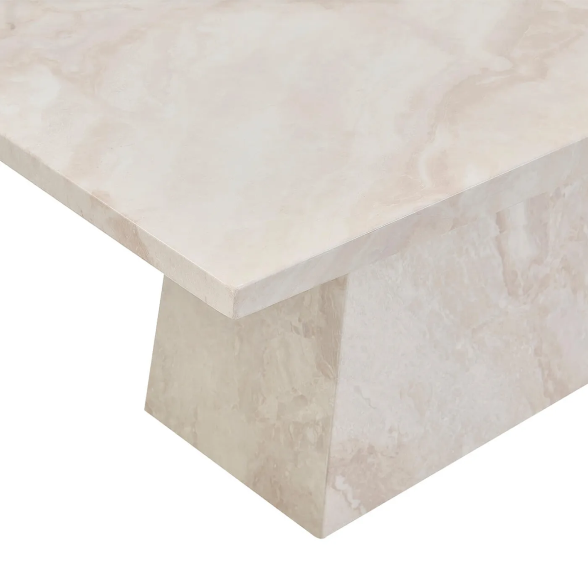 Close-up of Gloss Finish and Marble Texture