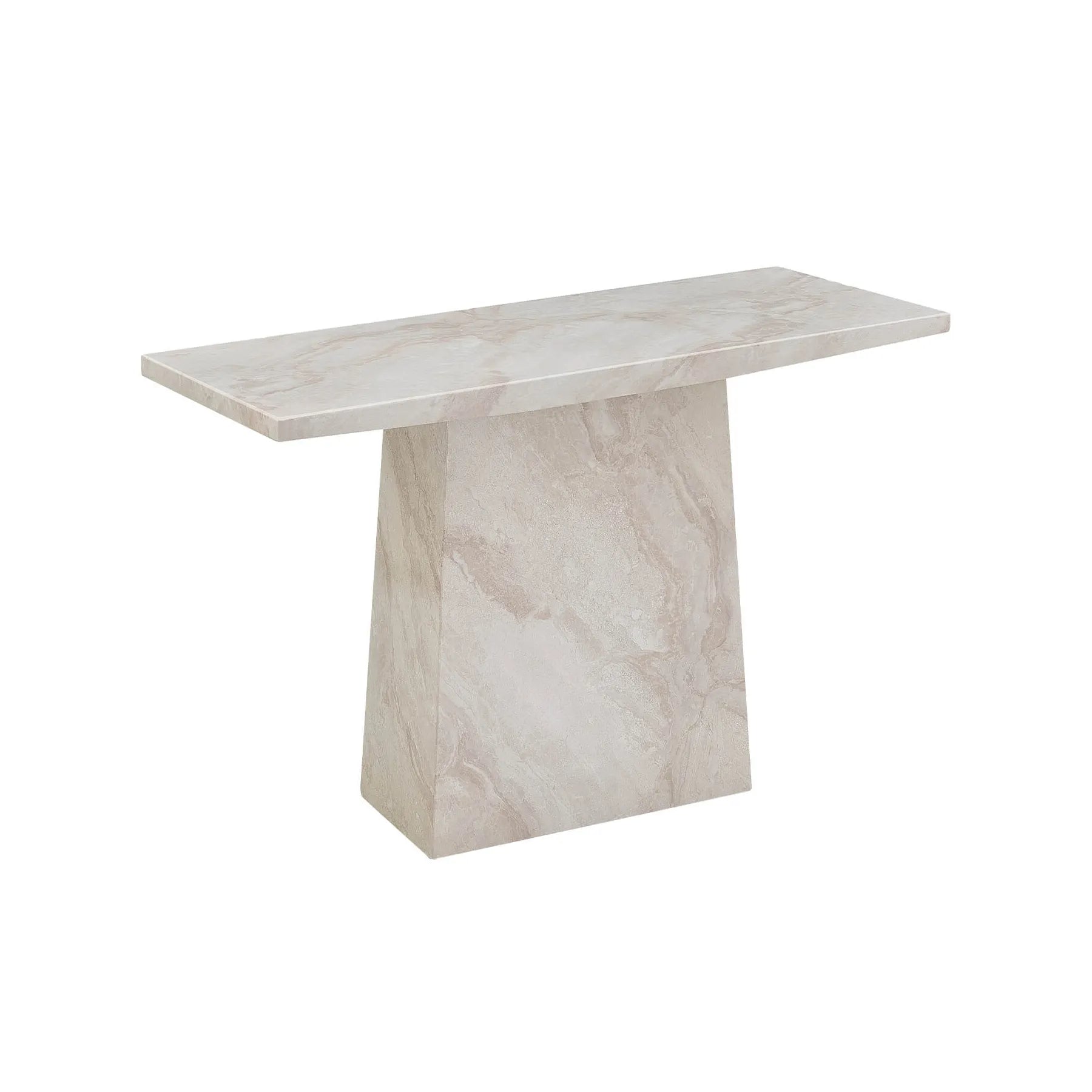 Apollo Taupe Marble Gloss Console Table