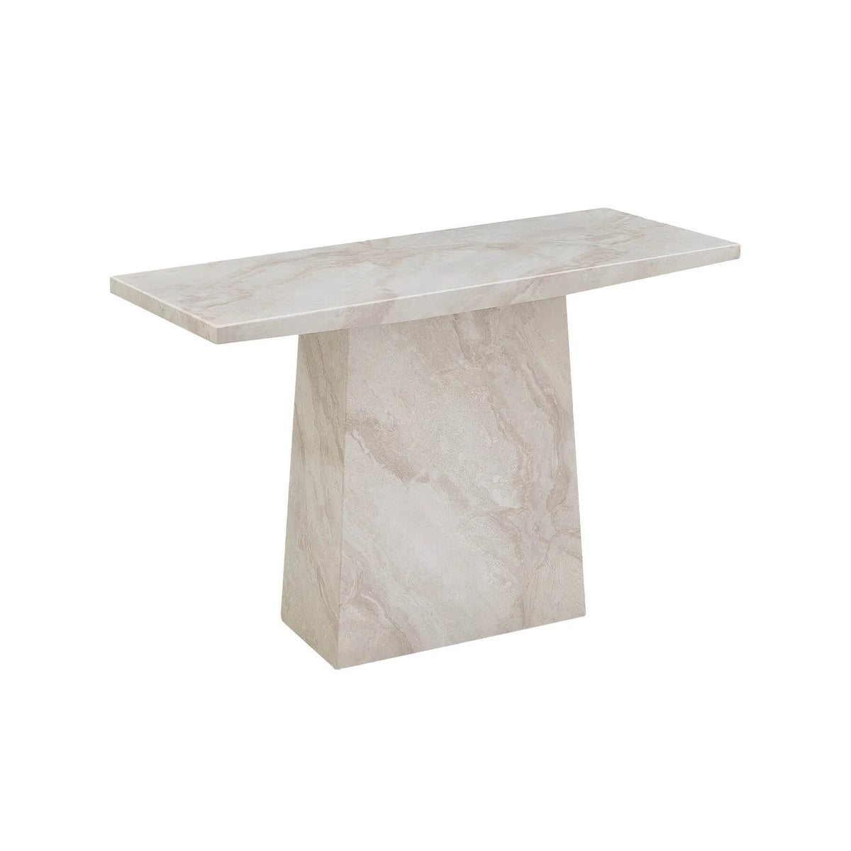 Apollo Taupe Marble Gloss Console Table