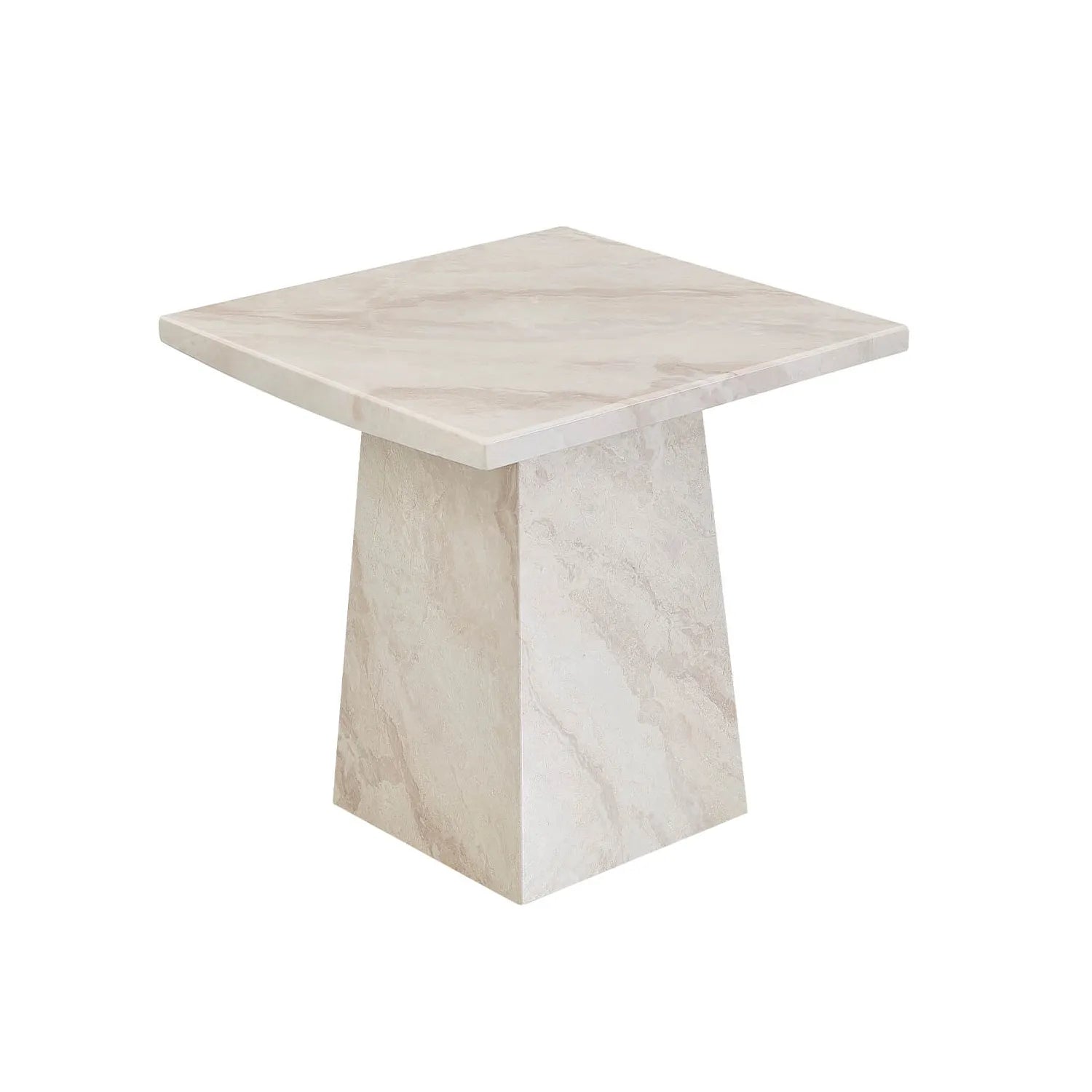 Apollo Taupe Marble Lamp Table – Gloss Finish | Pendle Village