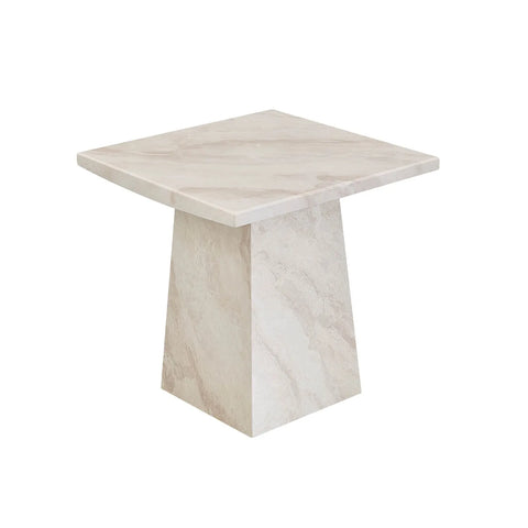 Apollo Taupe Marble Lamp Table – Gloss Finish | Pendle Village