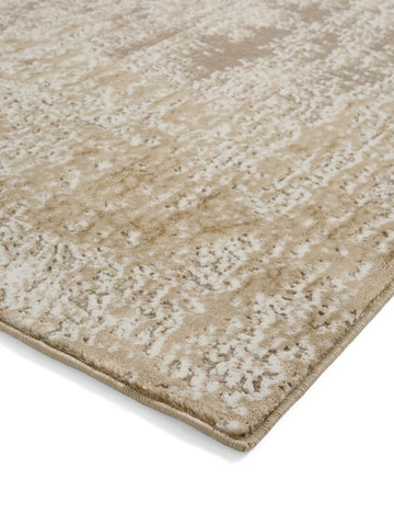 Apollo CK406 Modern Abstract Rug in Cream/Beige side angle view