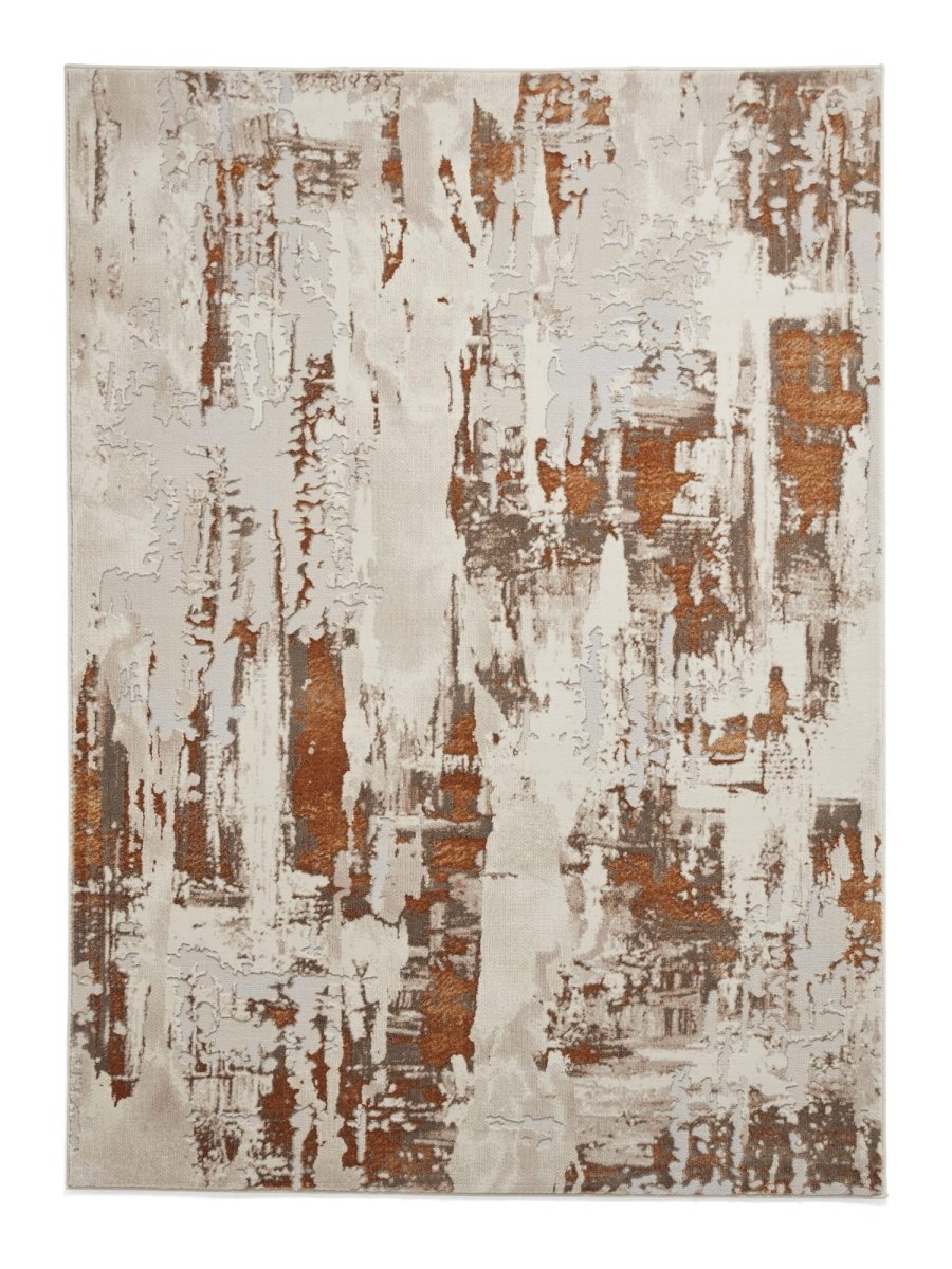 Apollo CR579 Modern Abstract Rug in Bronze/Grey