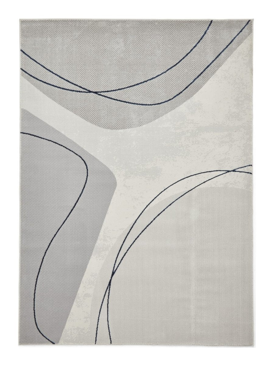 Apollo E9974 Modern Abstract Rug in Grey/Blue