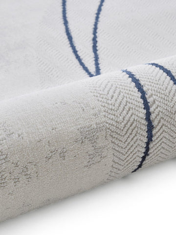 Apollo E9974 Modern Abstract Rug in Grey/Blue closeup view