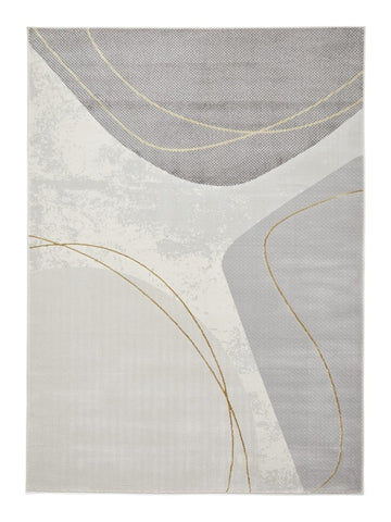 Apollo E9974 Modern Abstract Rug in Grey/Gold
