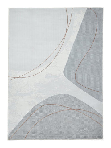 Apollo E9974 Modern Abstract Rug in Grey/Rose
