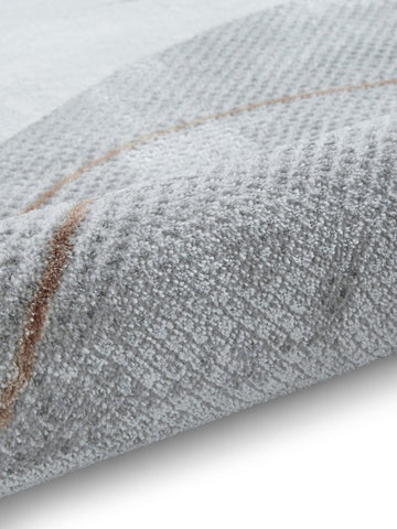 Apollo E9974 Modern Abstract Rug in Grey/Rose closeup view