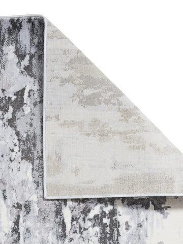 Apollo GR580  Modern Abstract Rugs in Grey back side view