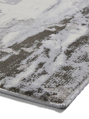 Apollo GR580  Modern Abstract Rugs in Grey side angle view