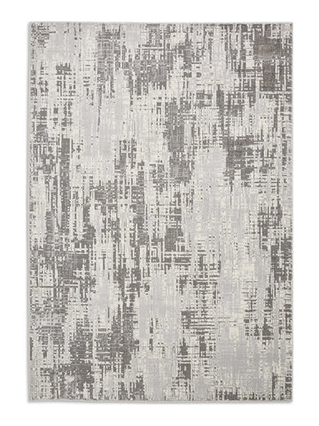 Apollo HE052 Modern Abstract Rug in Grey/Silver