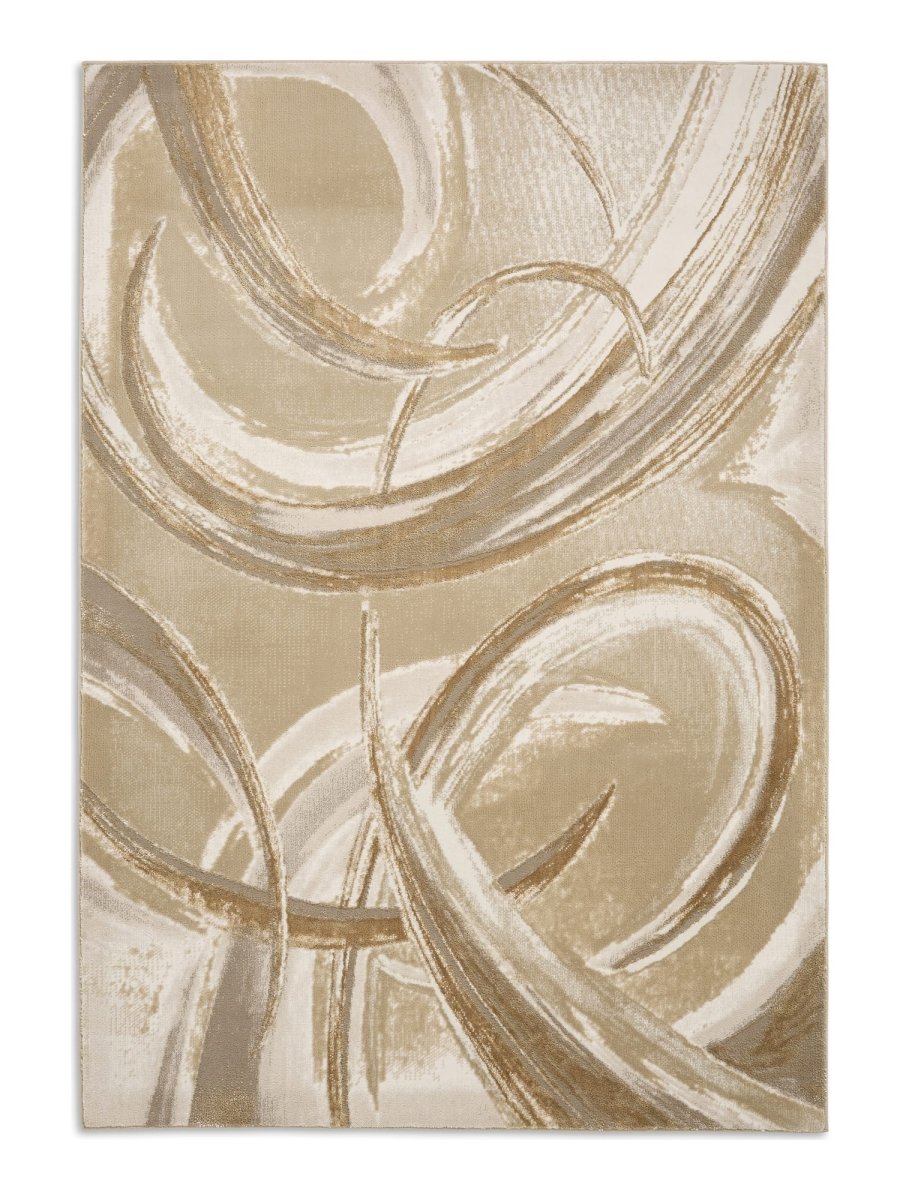 Apollo HF126 Modern Abstract Rug in Cream/Beige