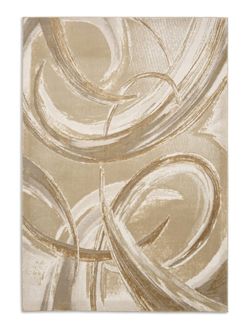 Apollo HF126 Modern Abstract Rug in Cream/Beige