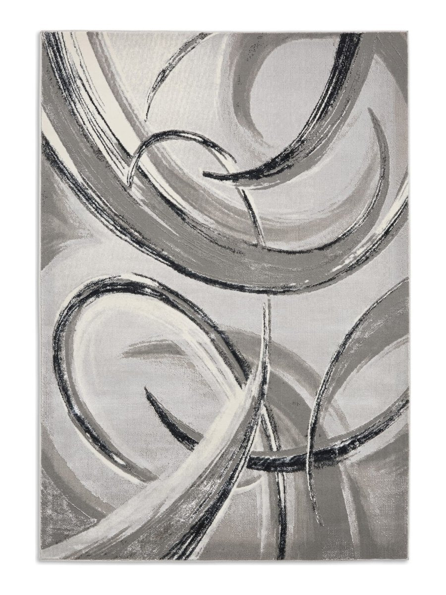 Apollo HF126 Modern Abstract Rug in Grey/Dark