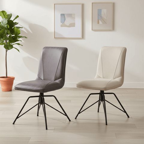 Arachnos Swivel Dining Chairs, Set of 4