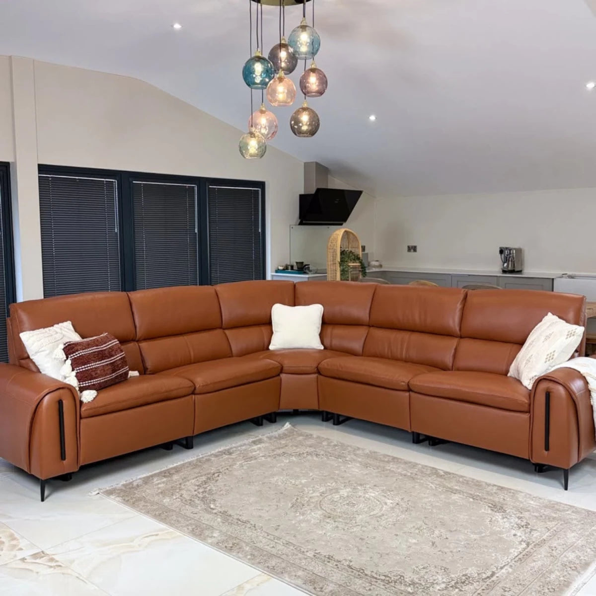 Spacious L-shape layout ideal for families and entertaining.