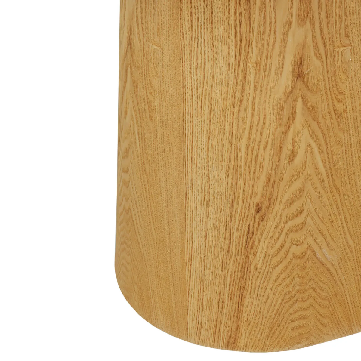 Arlen 200cm White Marble Ceramic Dining Table with Oak Pedestal Base - Pendle Village Furniture