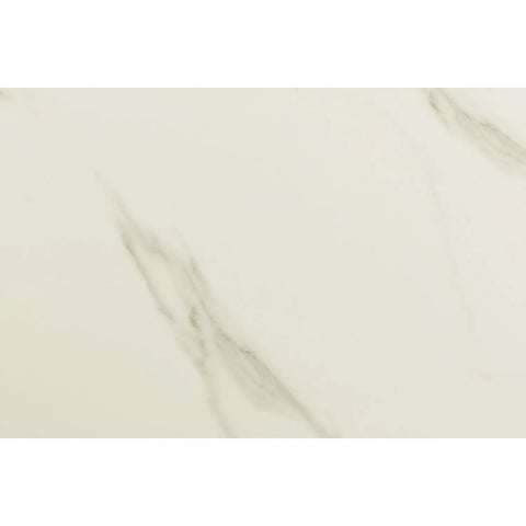 Arlen White Marble Ceramic Coffee Table with Oak Pedestal Base - Pendle Village Furniture