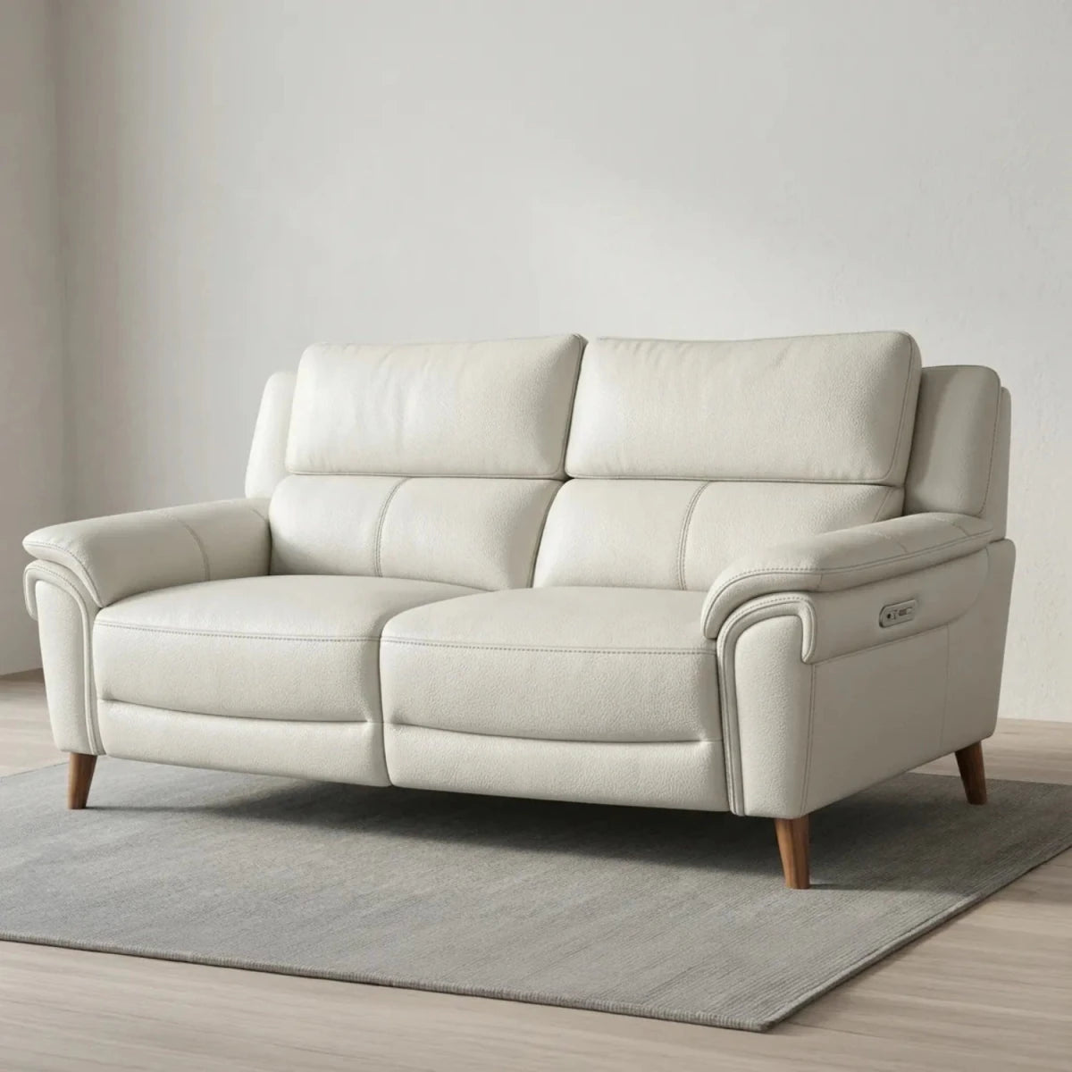 Durable leather material with modern and sophisticated look.