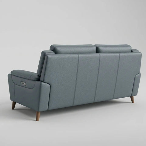 Premium leather upholstery with smooth texture and luxurious finish.