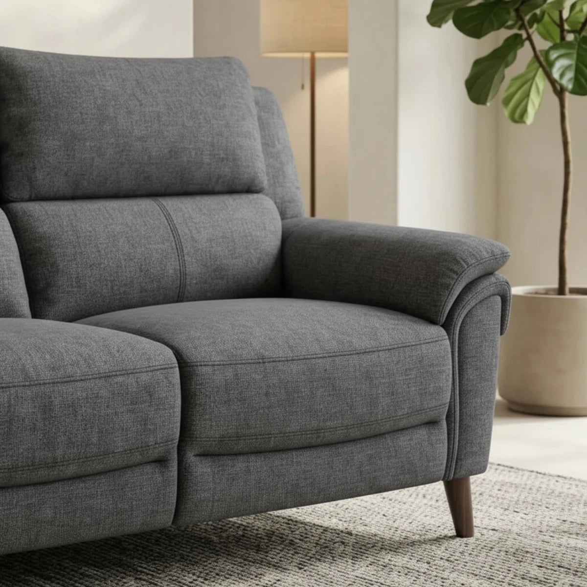 Premium upholstery with smooth texture and modern finish.