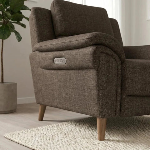 Electric recliner feature with effortless operation.