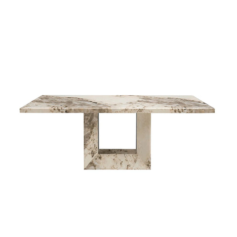 Arsenal 2m Mottled Mocha Marble Dining Table