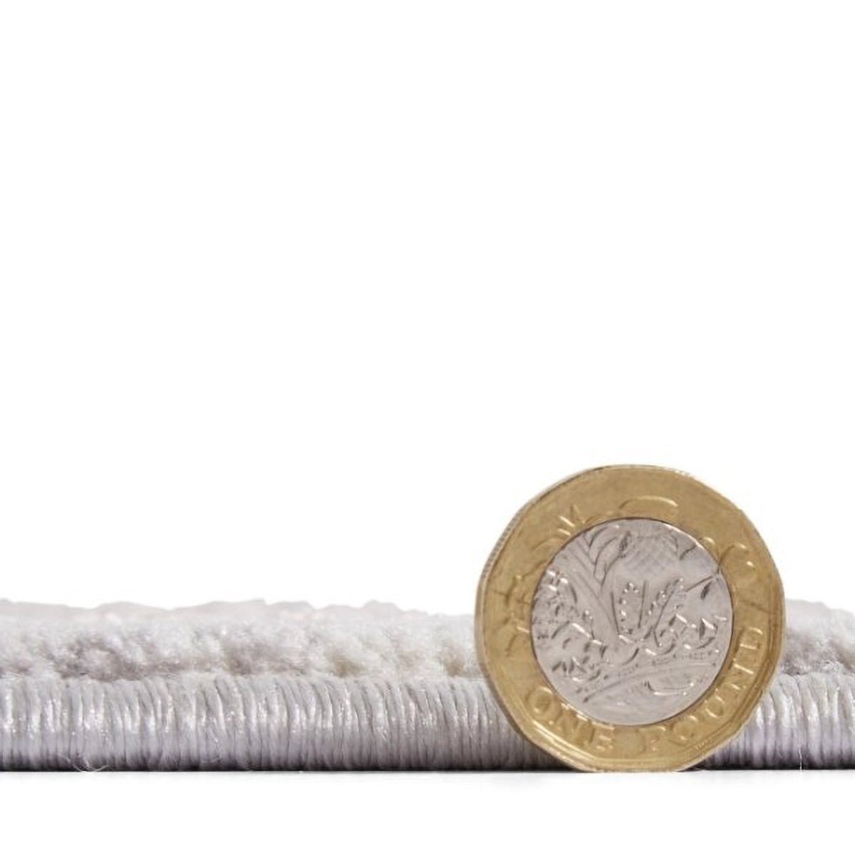 Contemporary rose and silver metallic rug texture - thickness